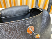 Hermes Mini Lindy Black Taurillon Clemence