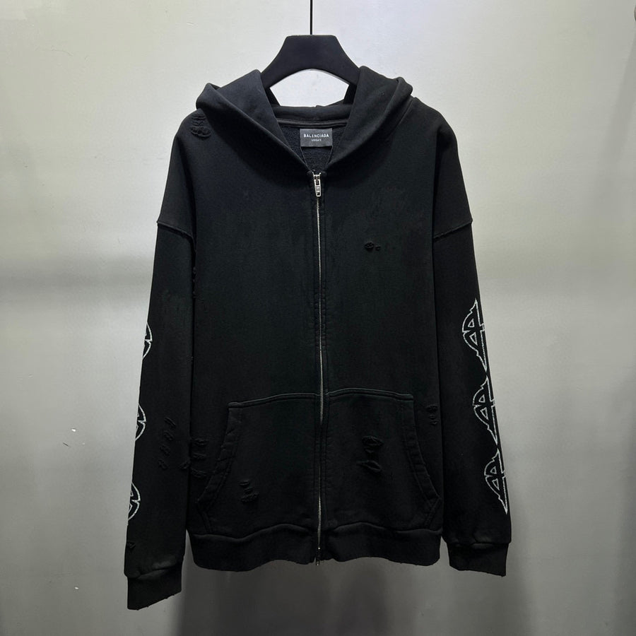 BALENCIAGA Zip-Up Hoodie