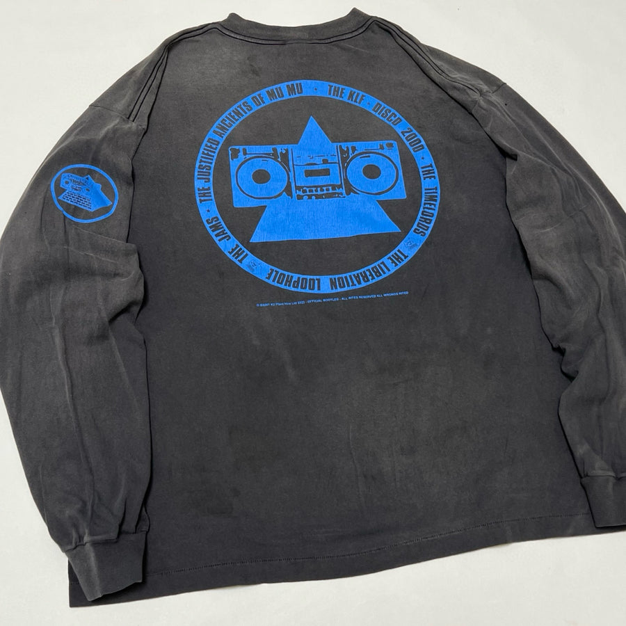 SAINT Mxxxxxx × The KLF BLUE KLF_LongSleeve TEE KLF/BLK
