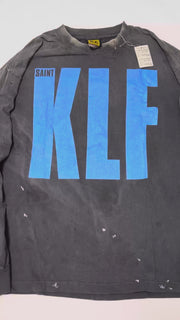 SAINT Mxxxxxx × The KLF BLUE KLF_LongSleeve TEE KLF/BLK